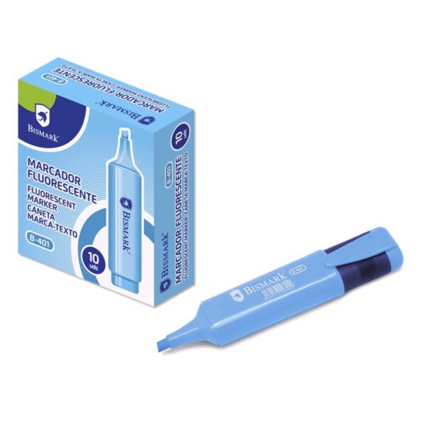 MARCADOR SUBRAYADOR  FLUORESCENTE AZUL BISMARK