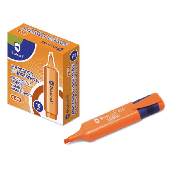 MARCADOR SUBRAYADOR  FLUORESCENTE NARANJA BISMARK