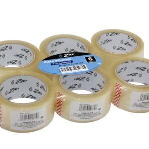 PRECINTO CINTA ADHESIVA DE EMBALAJE  BISMARK 66x50 MM TRANSPARENTE PACK DE 6 UD.