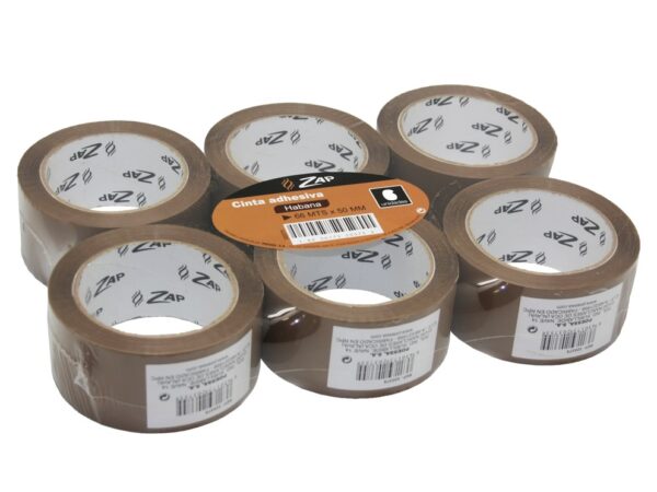 PRECINTO CINTA ADHESIVA DE EMBALAJE BISMARK 66x50 MM HABANA