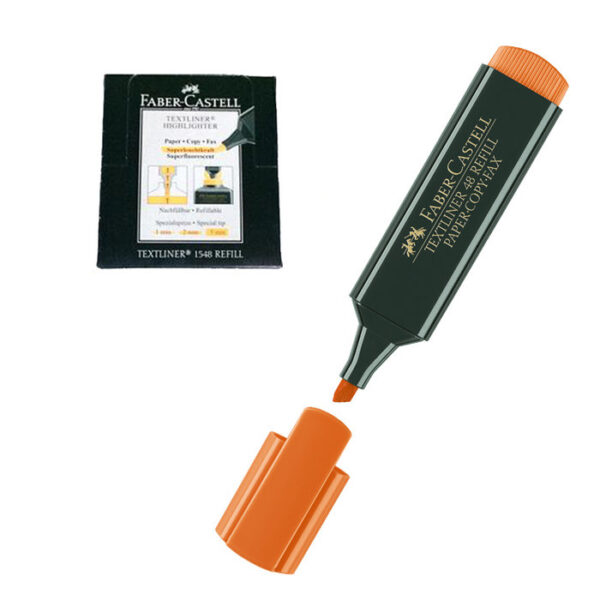 MARCADOR SUBRAYADOR FLUOR TEXTLINER FABER NARANJA