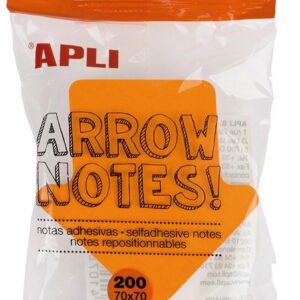 BLOC NOTAS APLI FLECHA BRILLANTE 70 X 70 MM