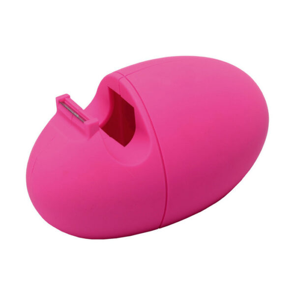 PORTARROLLO DISPENSADOR CINTA ADHESIVA SOFT TOUCH ROSA