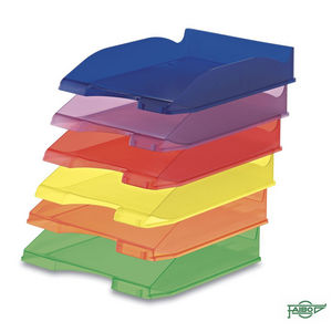 BANDEJA PLASTICO 93 APILABLE TRANSLUCIDA FAIBO COLORES VARIADOS