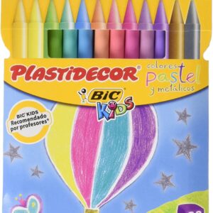 CERAS PLASTIDECOR PASTEL KIDS 12 UD