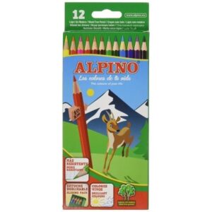 ESTUCHE 12 UNIDADES LAPICES DE COLORES ALPINO