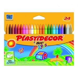 CERAS PLASTIDECOR 24 UD. BIC KIDS