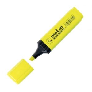 MARCADOR SUBRAYADOR FLUORESCENTE MOLIN RECTANGULAR AMARILLO