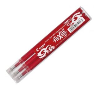 3 UNIDADES RECAMBIOS PARA BOLIGRAFO PILOT BORRABLE FRIXION BALL/CLICKER 0.7 ROJO