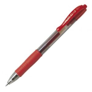 BOLIGRAFO ROLLER RETRACTIL PILOT PUNTA 0.7MM G2 ROJO