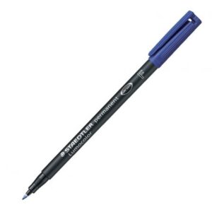 ROTULADOR PERMANENTE STAEDTLER AZUL PUNTA F 0.6MM - LUMOCOLOR SUPERFINO - 318