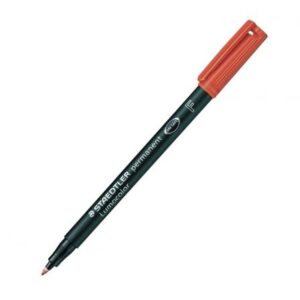 ROTULADOR PERMANENTE STAEDTLER ROJO PUNTA F 0.6MM - LUMOCOLOR SUPERFINO - 318