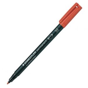 ROTULADOR PERMANENTE STAEDTLER ROJO PUNTA M 1MM - LUMOCOLOR - 317