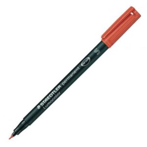 ROTULADOR PERMANENTE PUNTA S 0.4MM - LUMOCOLOR SUPERFINO - 313 - ROJO - STAEDTLER