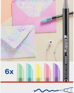 ROTULADOR EDDING 1200 ESTUCHE 6 COLORES PASTEL