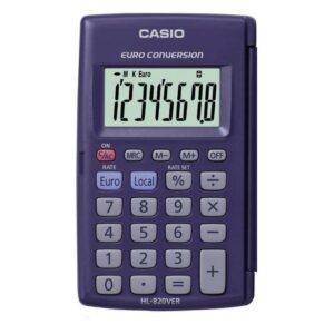 CALCULADORA CASIO BOLSILLO CON TAPA HL820VER BLISTER