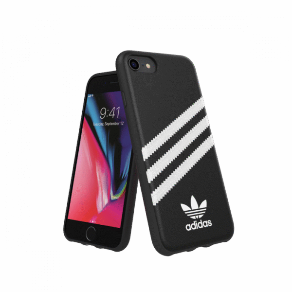 FUNDA CARCASA IPHONE 6/7/8 ADIDAS NEGRO BLANCO
