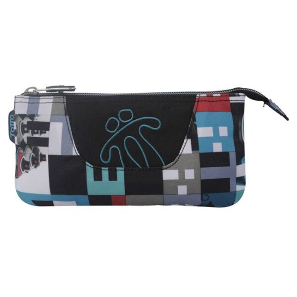 Estuche escolar TOTTO tres compartimentos - Tablero AC52ECO012-1CJ
