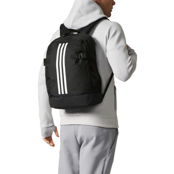 MOCHILA ADIDAS  POWER IV M  (NEGRO/BLANCO) - Imagen 3