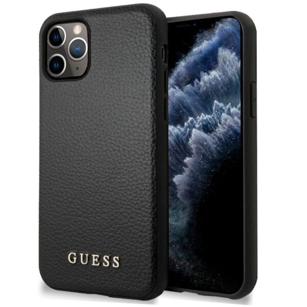 Carcasa IPhone 11 Pro  Guess Piel Negro - Imagen 2