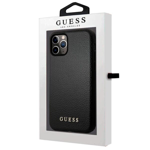 Carcasa IPhone 11 Pro  Guess Piel Negro
