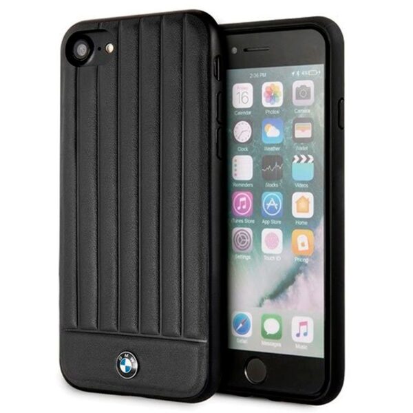 FUNDA CARCASA IPHONE 6/7/8 BMW PIEL NEGRO