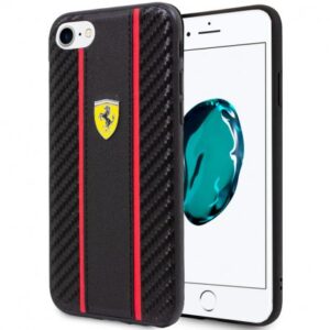 FUNDA CARCASA IPHONE 6/7/8 FERRARI  NEGRO