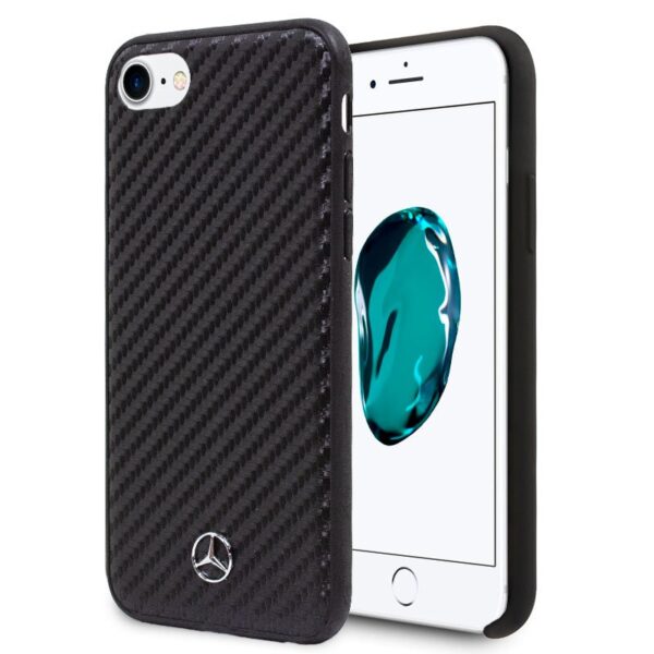FUNDA CARCASA IPHONE 6/7/8 MERCEDES CARBON  NEGRO - Imagen 2