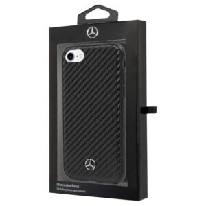 FUNDA CARCASA IPHONE 6/7/8 MERCEDES CARBON  NEGRO
