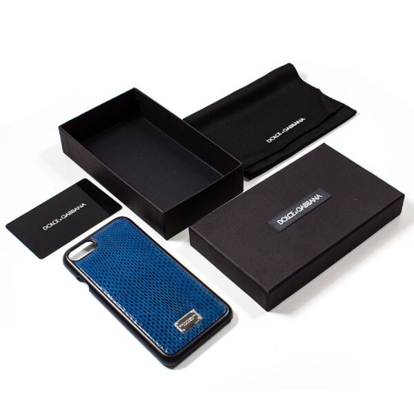 FUNDA CARCASA IPHONE 6/7/8 DOLCE GABBANA AZUL SERPIENTE - Imagen 2