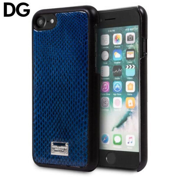 FUNDA CARCASA IPHONE 6/7/8 DOLCE GABBANA AZUL SERPIENTE