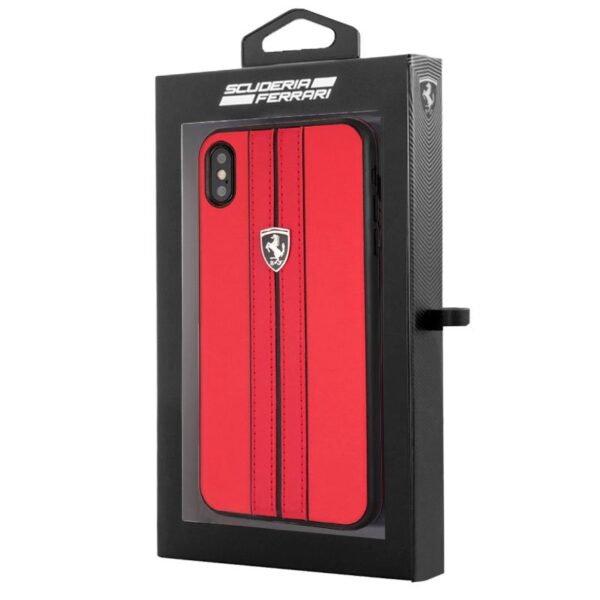 Carcasa IPhone XR Ferrari Piel Rojo - Imagen 2