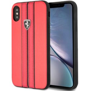 Carcasa IPhone XR Ferrari Piel Rojo
