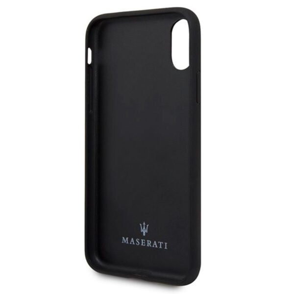 Carcasa IPhone XR  Maserati Piel Negro - Imagen 3