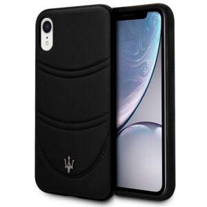 Carcasa IPhone XR  Maserati Piel Negro