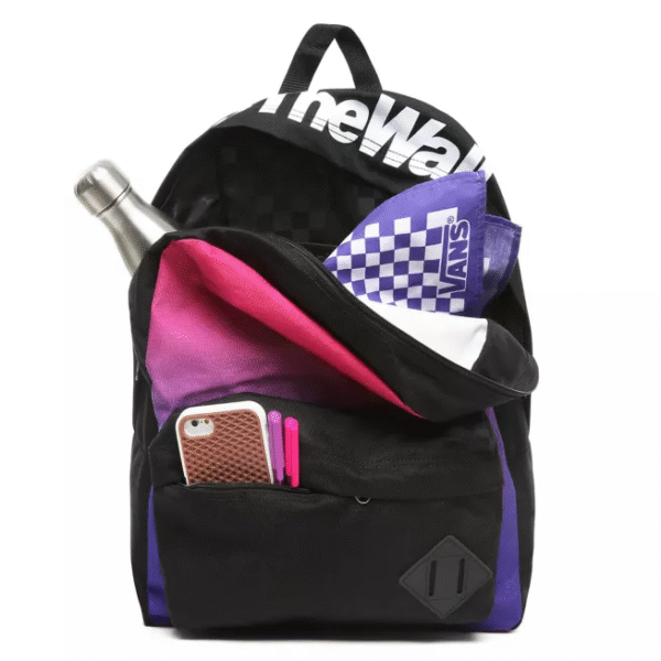 MOCHILA VANS OLD SKOOL III FUCSIA NEGRO Modelo: VN0A3I6RYML - Imagen 2