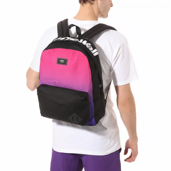 MOCHILA VANS OLD SKOOL III FUCSIA NEGRO Modelo: VN0A3I6RYML - Imagen 3
