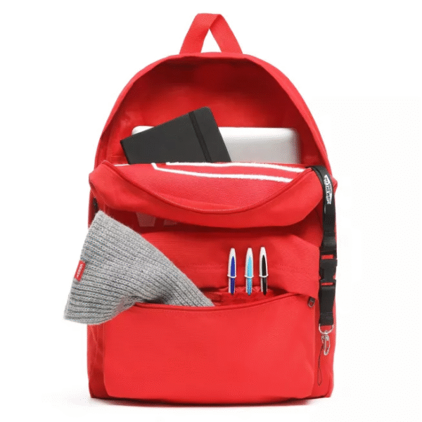 MOCHILA VANS OLD SKOOL III ROJO BLANCO Modelo: VN0A3I6RYML - Imagen 3