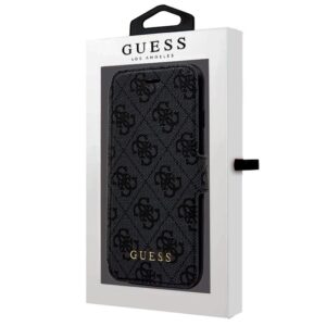 FUNDA CARCASA FLIP COVER IPHONE 6/7/8 GUESS TELA NEGRO