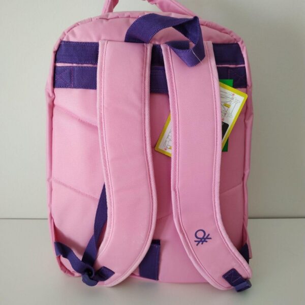 MOCHILA BENETTON ROSA - Imagen 3