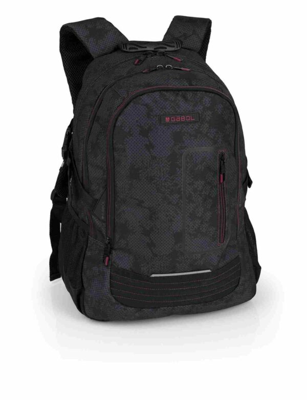 MOCHILA  GABOL FOREST NEGRO FUCSIA