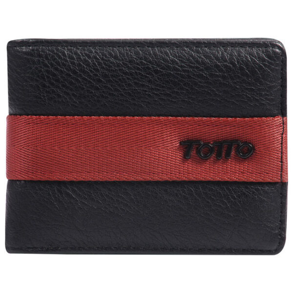 Cartera BILLETERA TOTTO Cartera juvenil - Vlideri NEGRO Y ROJO N01