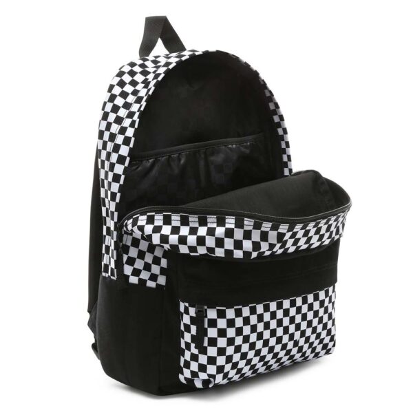 Mochila VANS Central Realm Back blanca y negra - Imagen 2