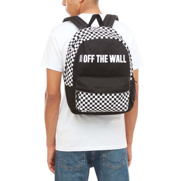 Mochila VANS Central Realm Back blanca y negra - Imagen 3