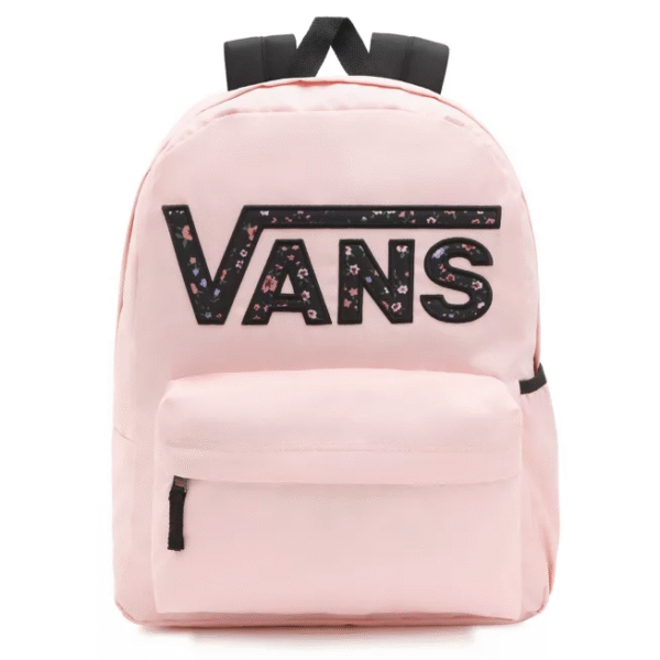 MOCHILA VANS ROSA NEGRO FLORES