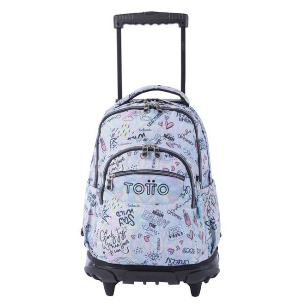 Mochila escolar con ruedas rainbow party - Renglones - Imagen 3