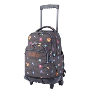 Mochila escolar con ruedas estampado videojuego - Renglones