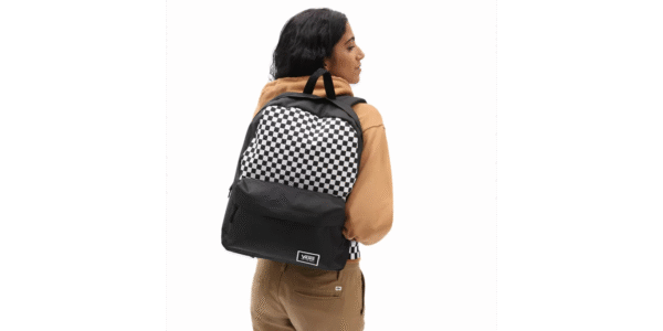 MOCHILA REALM NEGRA CUADROS CON ACABADO DE PURPURINA - Imagen 3