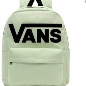 Mochila Vans verde claro logo negro