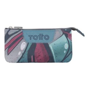 Estuche TOTTO 3 compartimentos Eco-Friendly  Tablero Lienzo